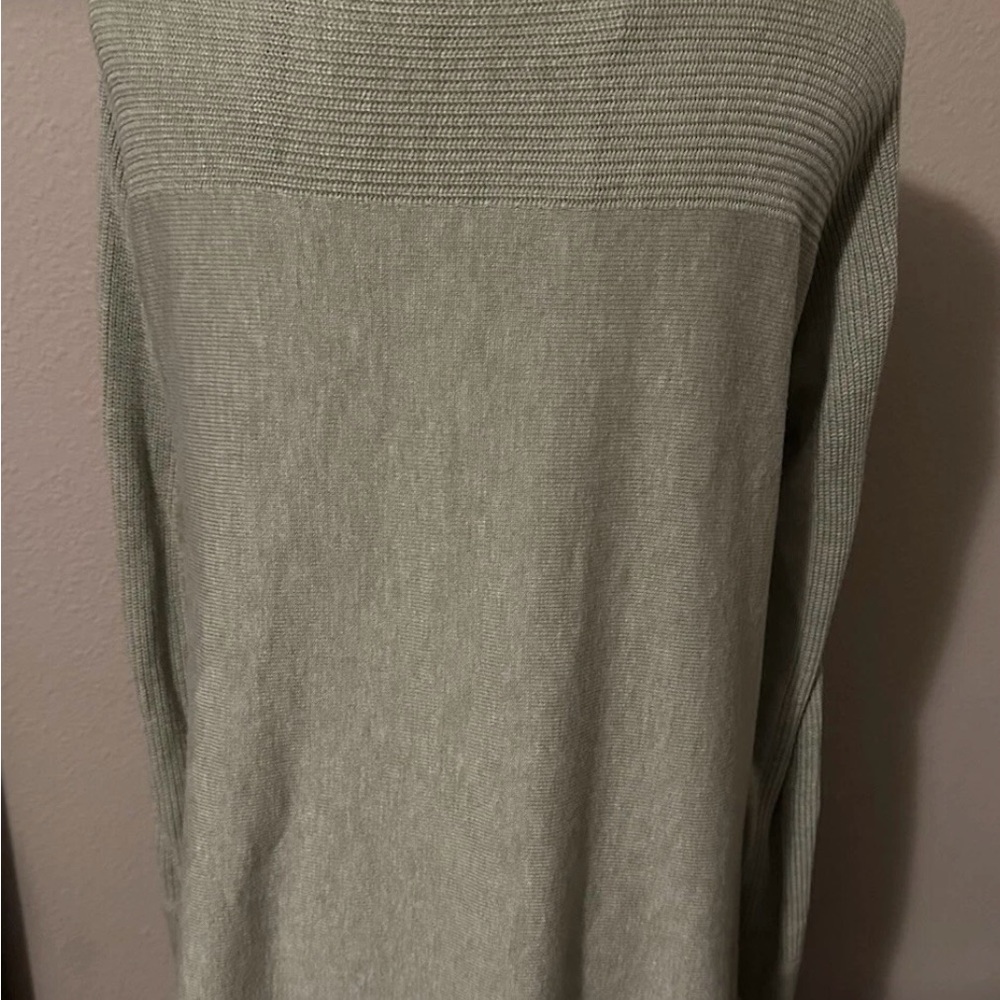 Lululemon Cashlu Knit Wrap Cardigan Heathered Rosemary Green M/L - Picture 4 of 8